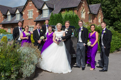 Bridesmaids & Ushers at the Villa, Wrea Green