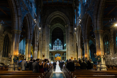 Wedding in St Mary's Church, Beverley