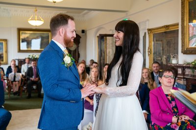 The wedding ceremony, St Annes Town Hall, St Annes on Sea