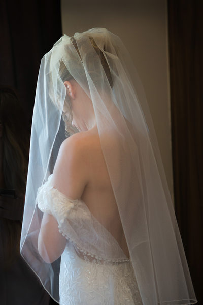 Natural wedding photography of bridal prep