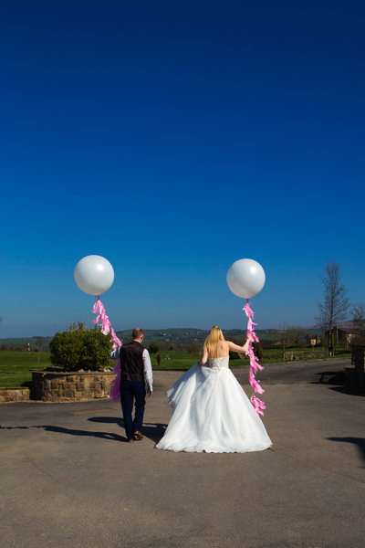 Wedding balloons at The Oak Royal, Chorley