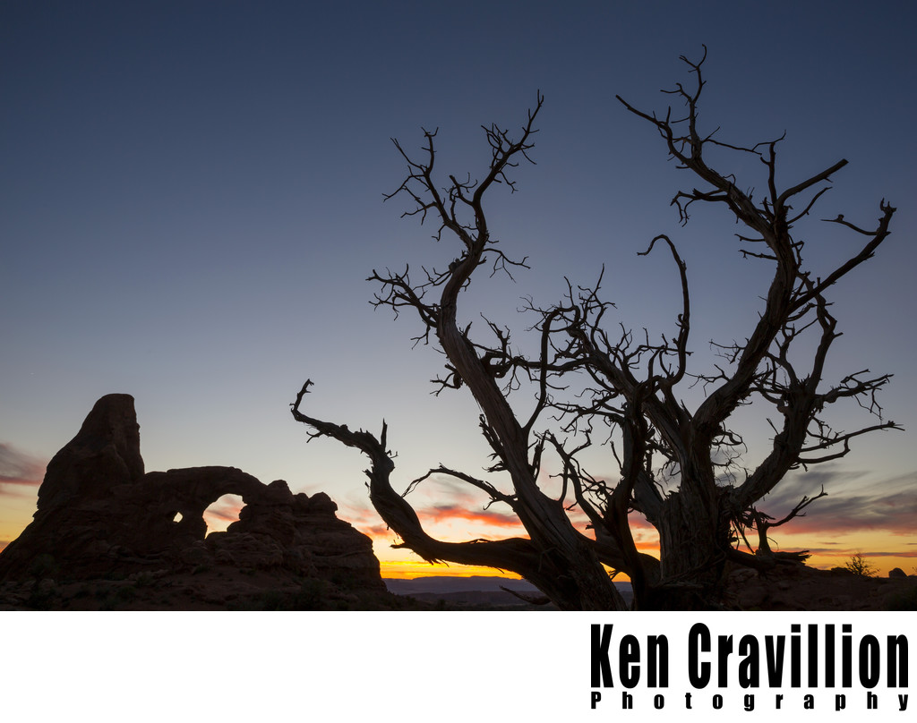 Turret Arch Sunset Zion National Park Utah Photo