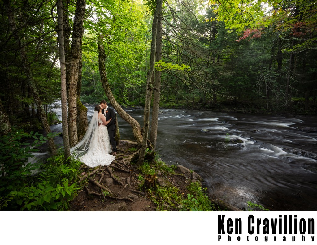 Bond Falls Elopement Wedding Photography Upper Michigan