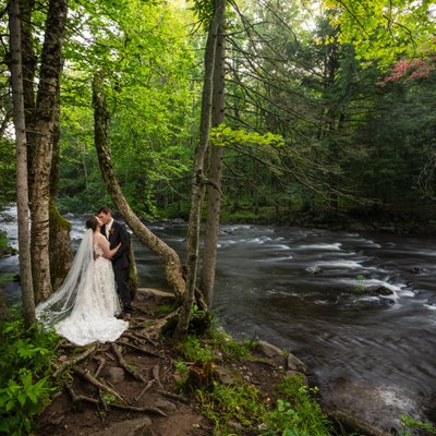 Bond Falls Elopement Wedding Photography Upper Michigan