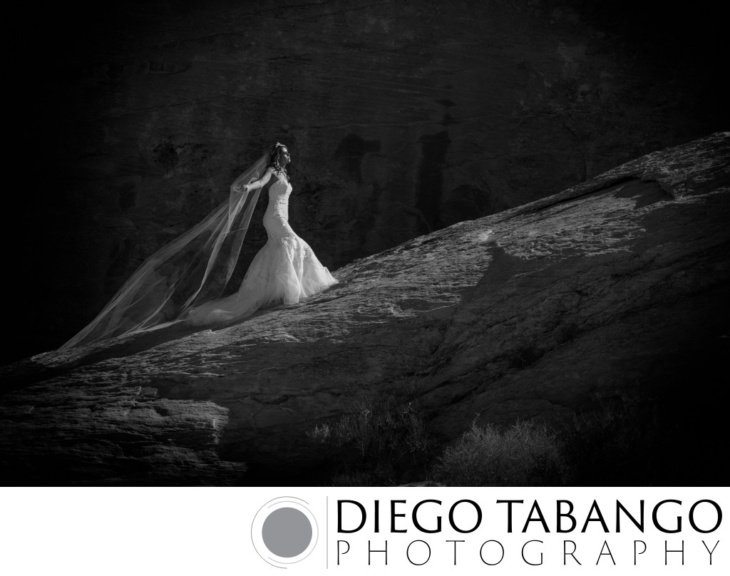 Valley of Fire Bridal Portrait Photographer