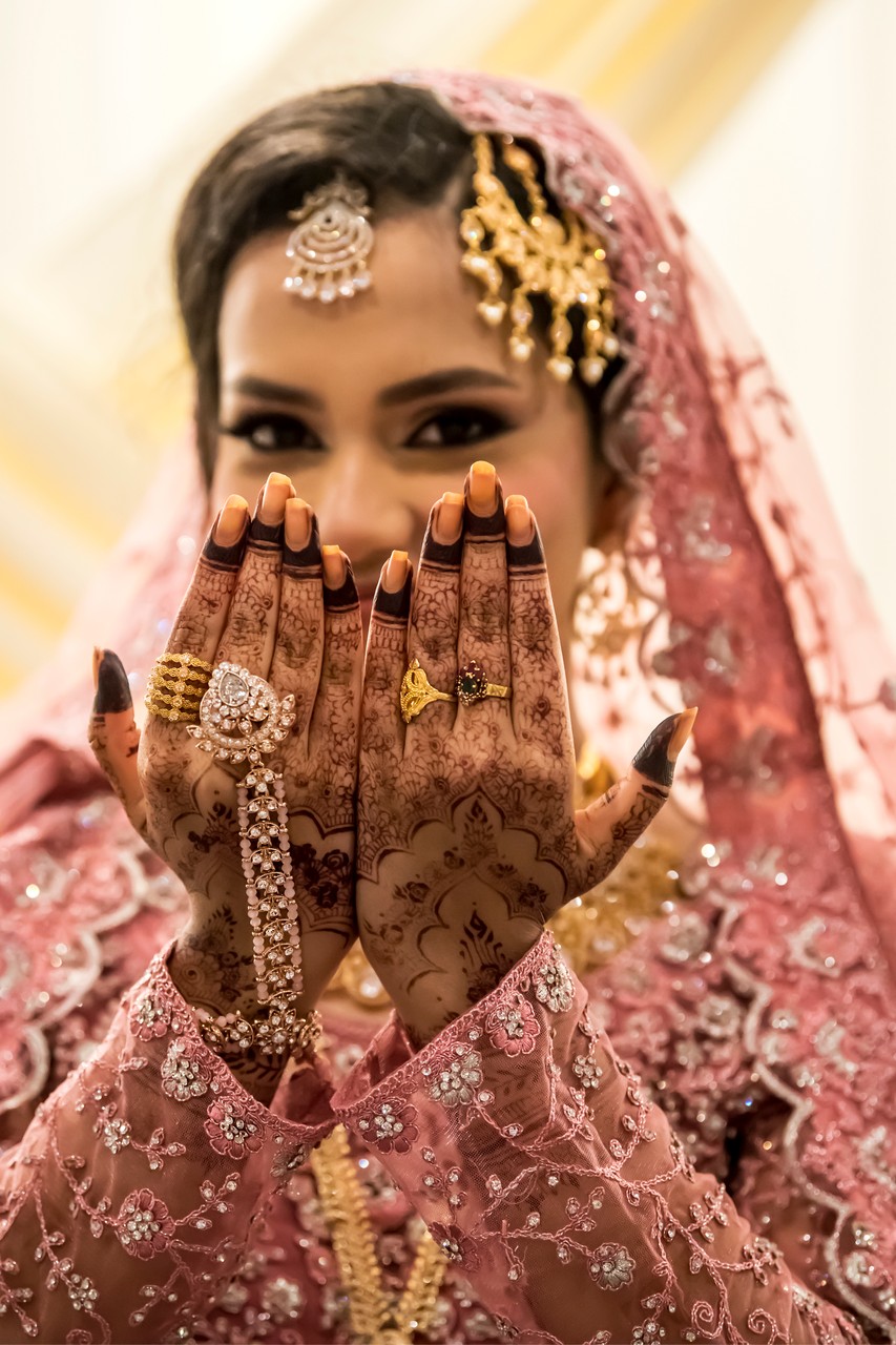 South Asian Wedding Portrait in Alpharetta, GA