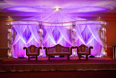 Pink Purple Wedding Stage Photography Atlanta