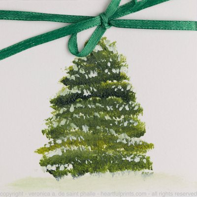 Oh Christmas Tree with Green Bow