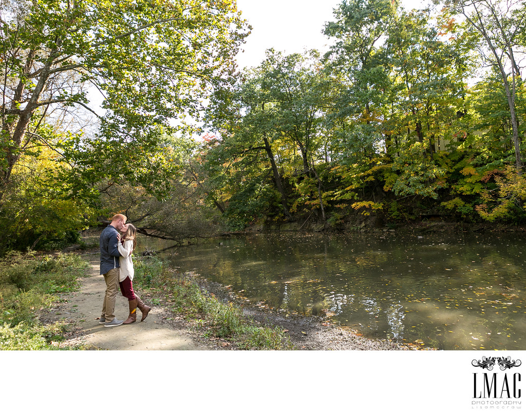 Charming Engagement Photos in Chagrin Falls, Ohio