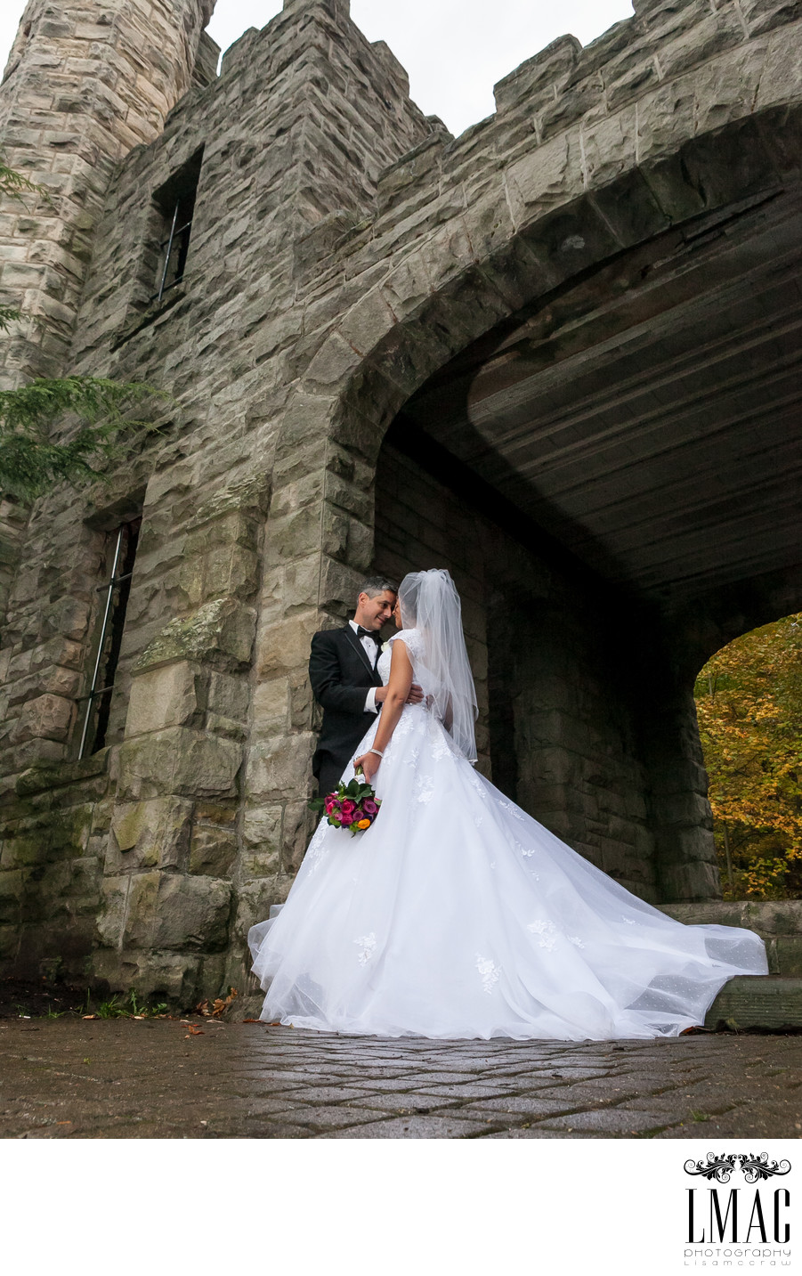 A Beautiful Bride and Groom at Squire's Castle