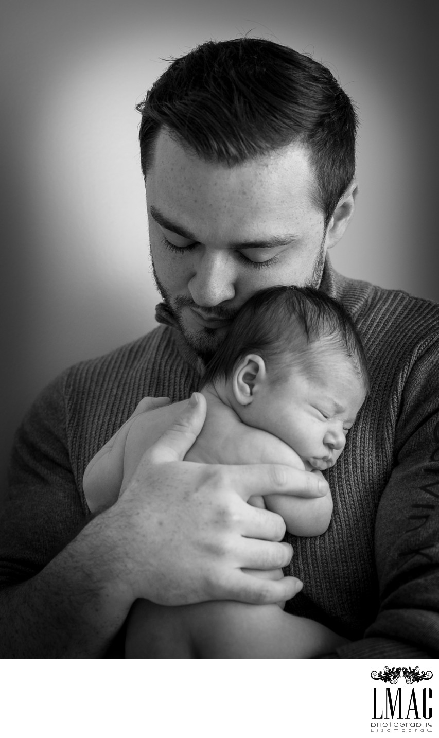 A New Dad and His Newborn Girl