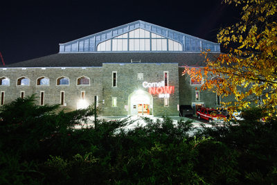 Exterior of Barton Hall at Cornell University in Ithaca