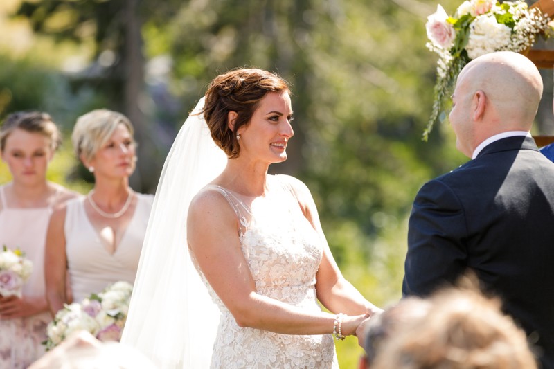 Sugar Bowl Resort wedding ceremony photographs 