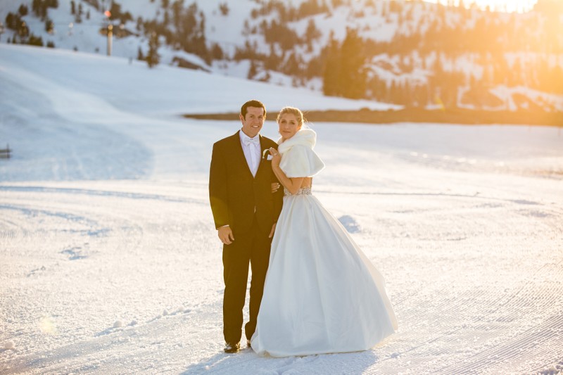 Palisades Tahoe High Camp Wedding Photography