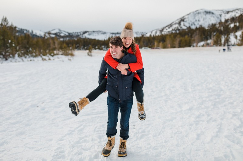 Mt Rose Winter Engagement Photos