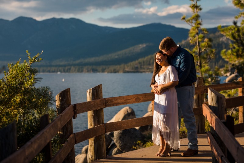 Sand Harbor Engagement Photography