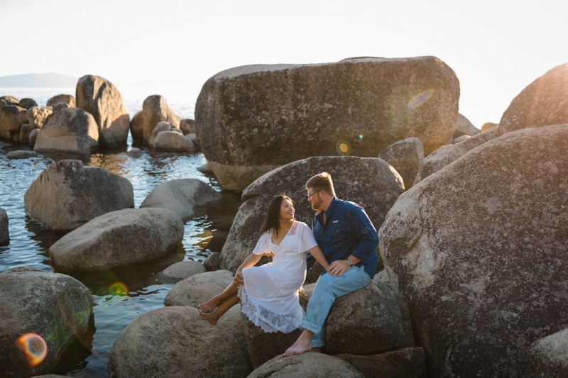 Sand Harbor Engagement Photos