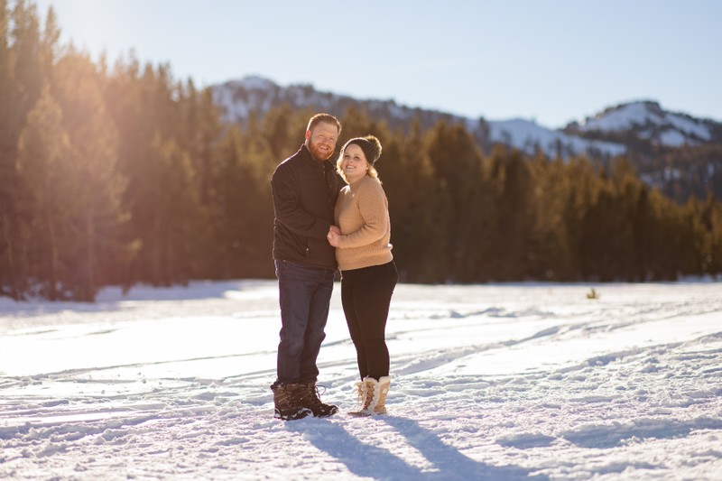 Mt Rose Winter Engagement Photographer