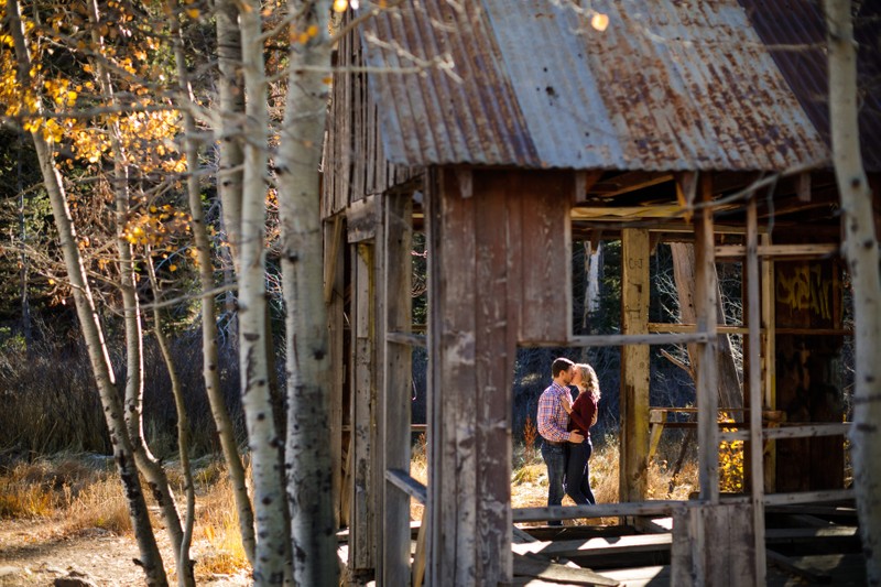 Truckee Fall Engagement Photography 