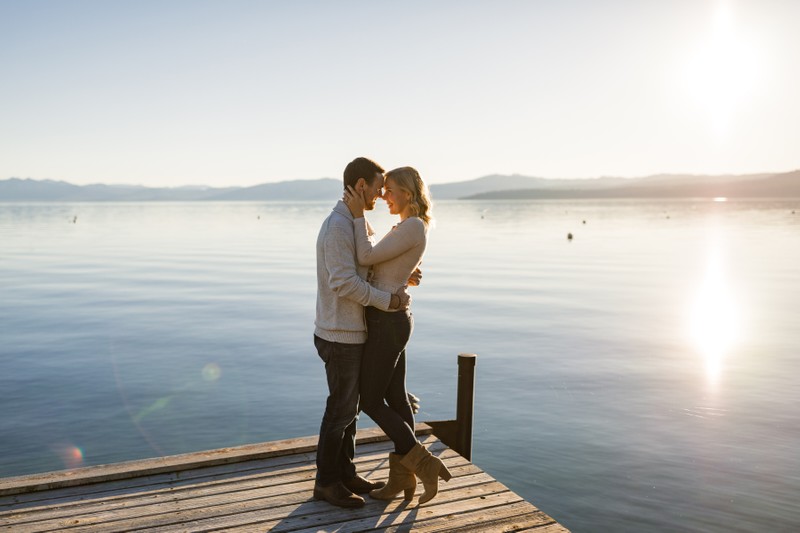 Lake Tahoe Engagement Pictures 