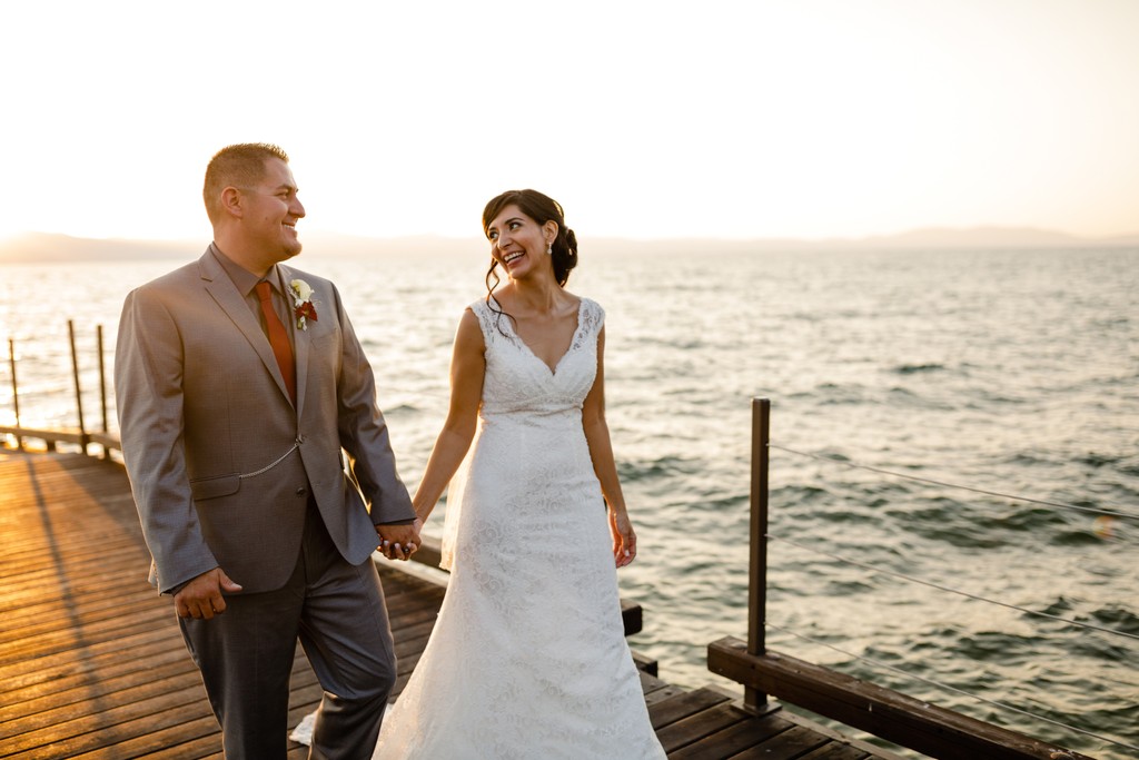 Edgewood Tahoe Pier Wedding Pictures