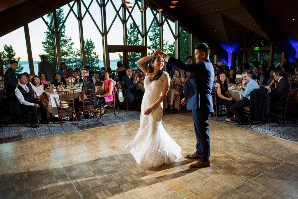 Edgewood Tahoe North Room Wedding First Dance Photos