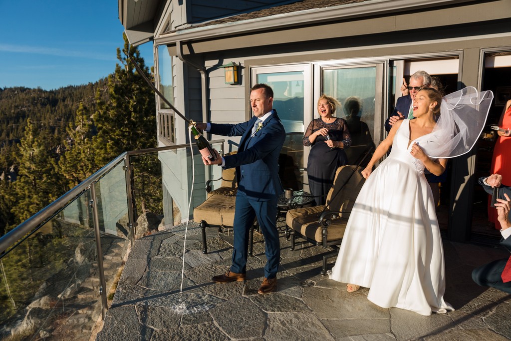 Tahoe Blue Estate Wedding Reception Photographs