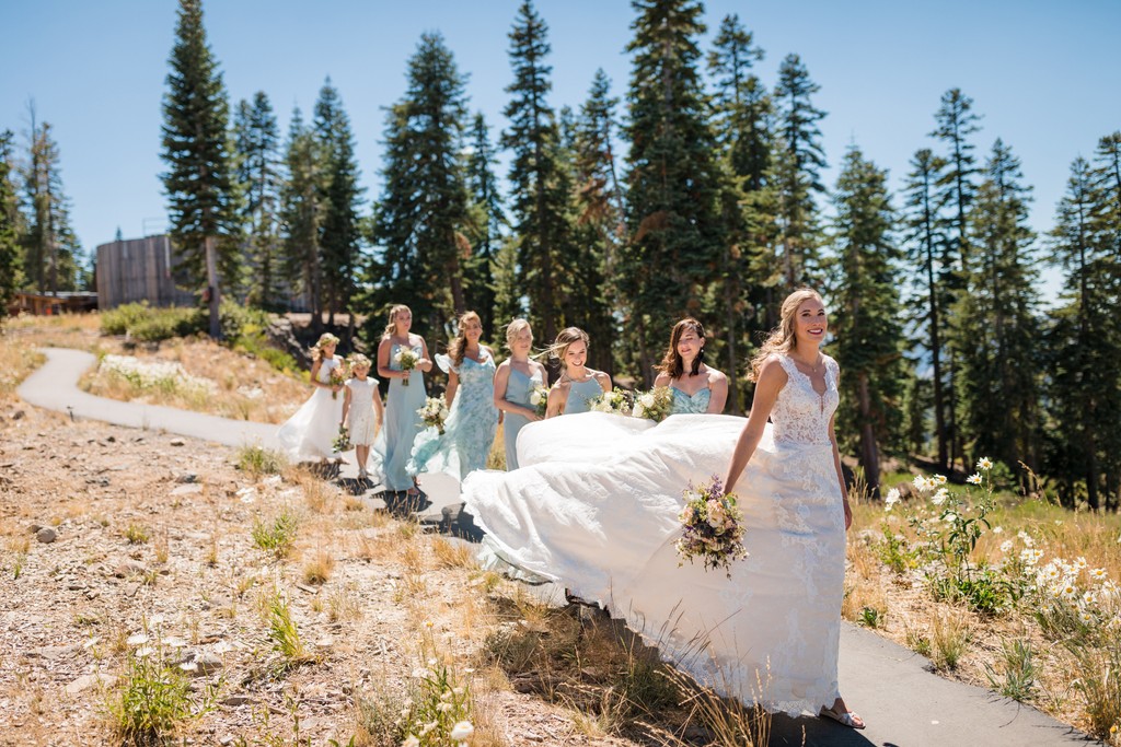 Zephyr Lodge at Northstar Wedding Bridesmaids Photos 