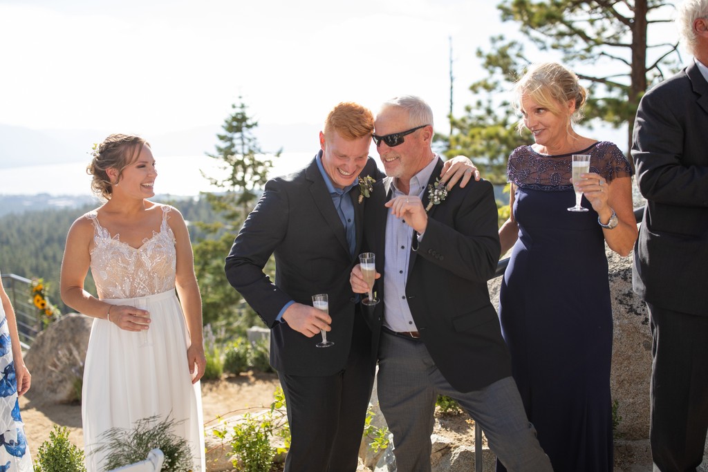 Tahoe Blue Estate Wedding Speech Photos
