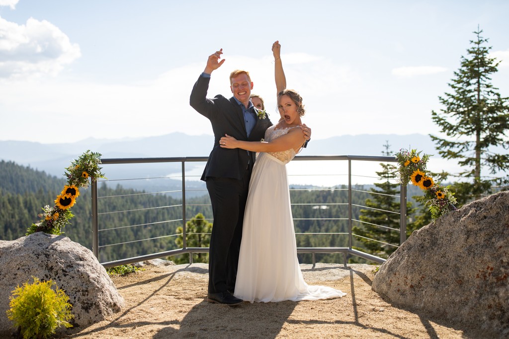 Wedding Ceremony Photograph Tahoe Blue Estate