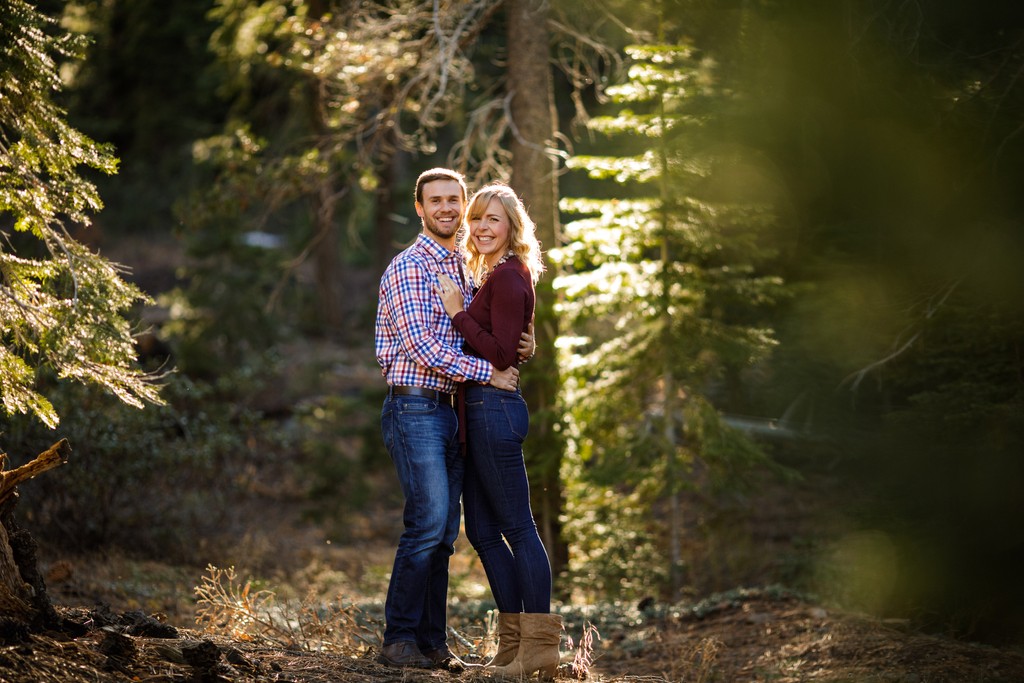 Truckee Forest Engagement Photos 