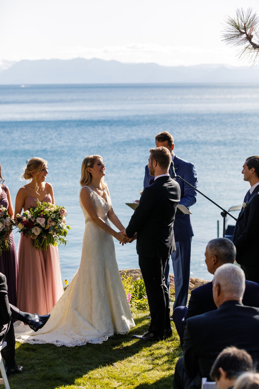 Lake Tahoe Private Estate Wedding Ceremony Photos