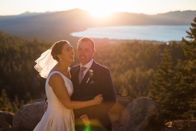 Tahoe Blue Estate Wedding Sunset Photography