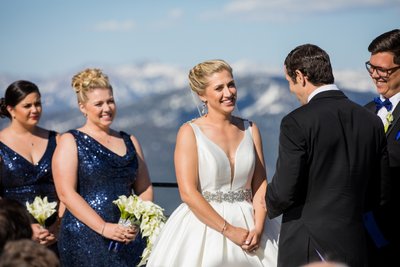 Palisades Tahoe High Camp Wedding Ceremony Photographer