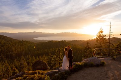 Wedding Sunset Photos Tahoe Blue Estate 