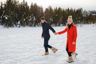 Mt Rose Winter Engagement Photography