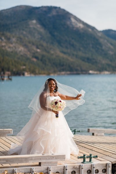 Hyatt Regency Lake Tahoe Bridal Wedding Photo
