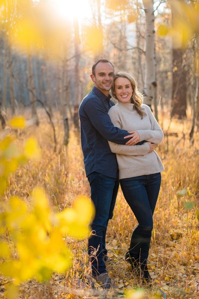 South Lake Tahoe Fall Engagement Photographer 
