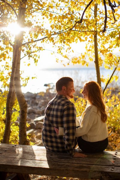 Lake Tahoe Fall Engagement Pictures