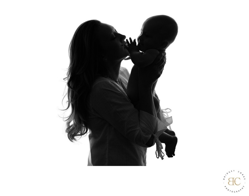 Mother & Baby Silhouette Example