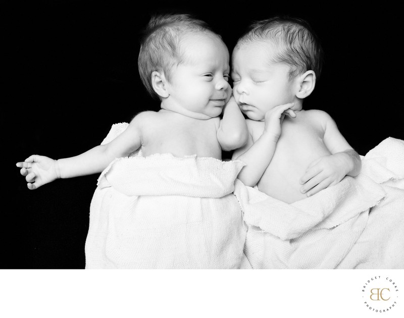 Twin Newborns: A Moment of Connection