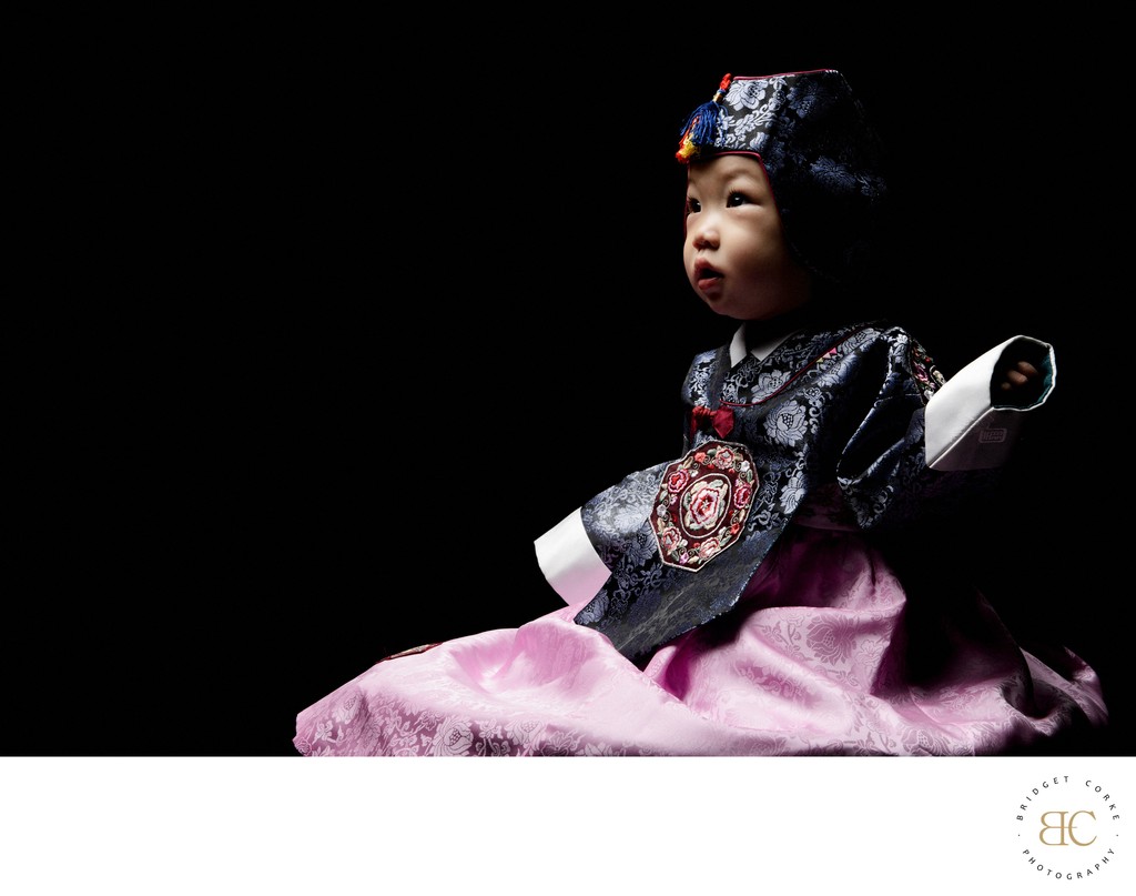 South Korean Baby In Traditional Dress