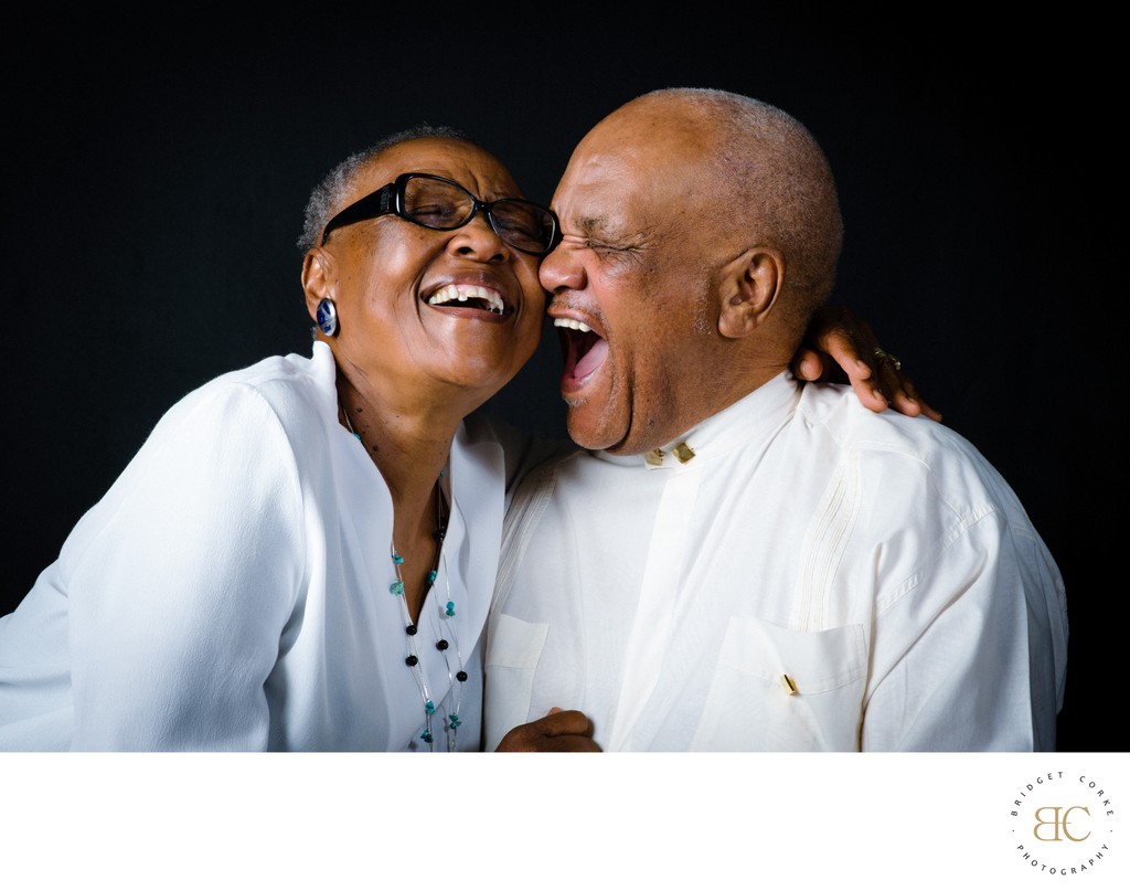 Laughing Joyful Grandparents