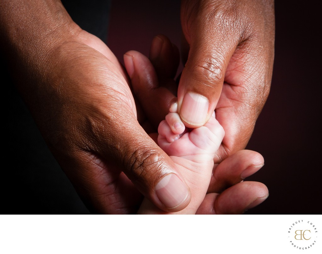 Newborn & Father's Hands Comparison