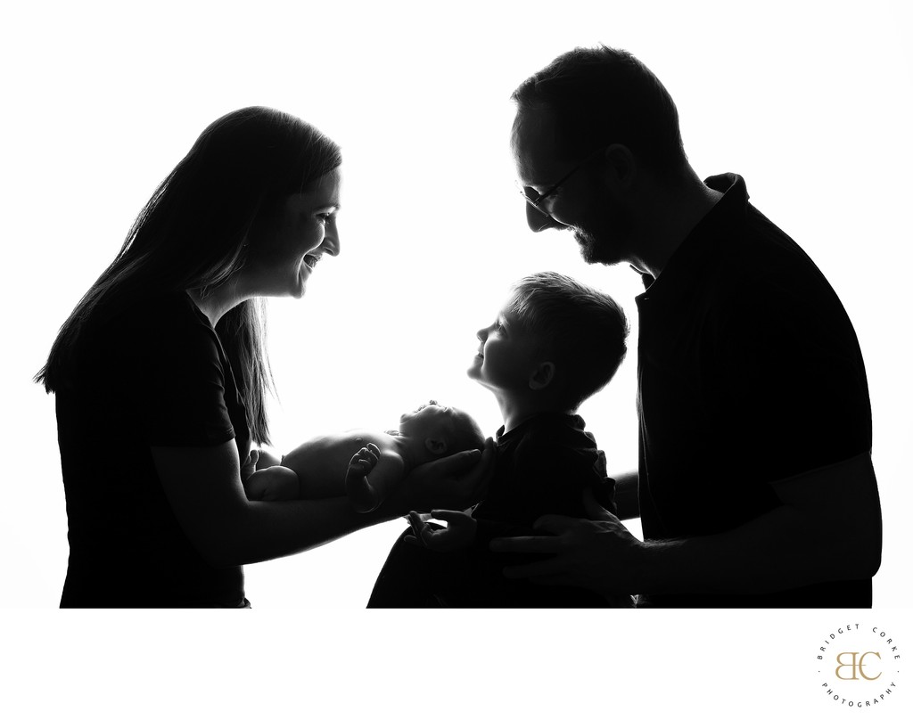 Family Newborn Silhouette