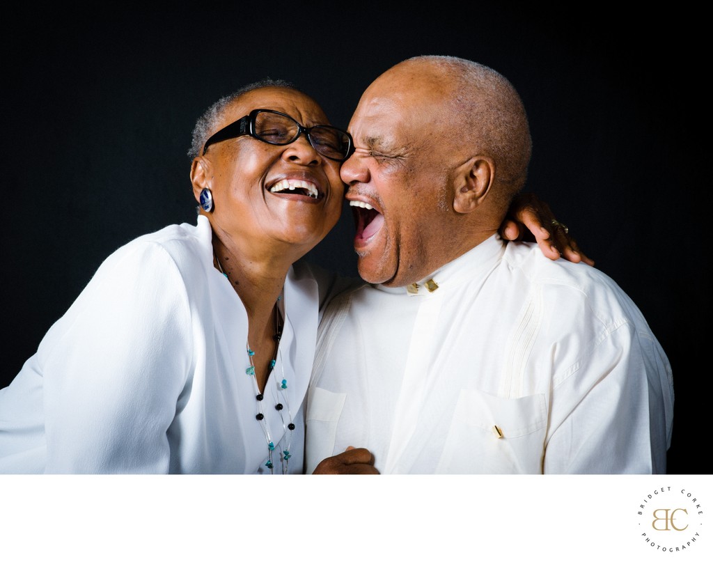 Joyful Elderly Couple Laughing Together