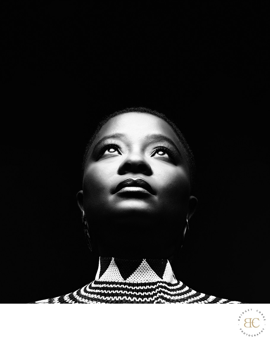 Empowering Award-Winning Portrait with Bold Contrast