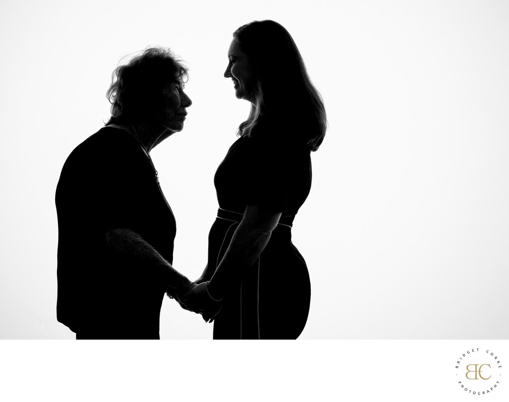 Award-Winning Mother and Daughter Silhouette Portrait