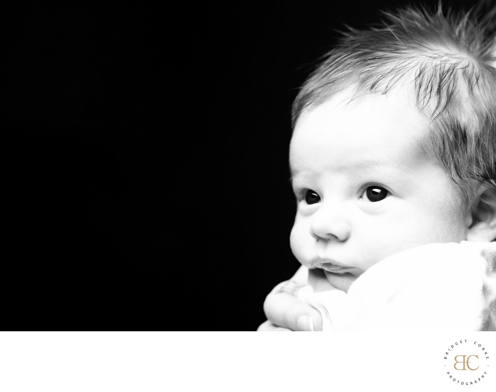 Newborn Baby Close-Up Portrait