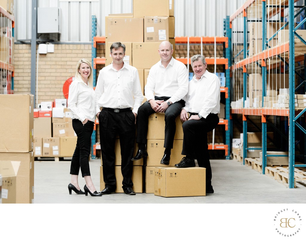 Warehouse Team Corporate Portrait